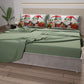 Draps de Noël en Coton, Parure de Lit avec Taies d'Oreiller en Impression Numérique 25 Xmas 11