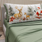Lenzuola Natalizie in Cotone, Completo Letto con Federe in Stampa Digitale 25 Xmas 17