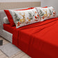 Draps de Noël en Coton, Parure de Lit avec Taies d'Oreiller en Impression Numérique 25 Xmas 17