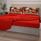 Draps de Noël en Coton, Parure de Lit avec Taies d'Oreiller en Impression Numérique 25 Xmas 18
