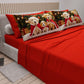 Draps de Noël en Coton, Parure de Lit avec Taies d'Oreiller en Impression Numérique 25 Xmas 18