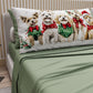 Lenzuola Natalizie in Cotone, Completo Letto con Federe in Stampa Digitale 25 Xmas 9
