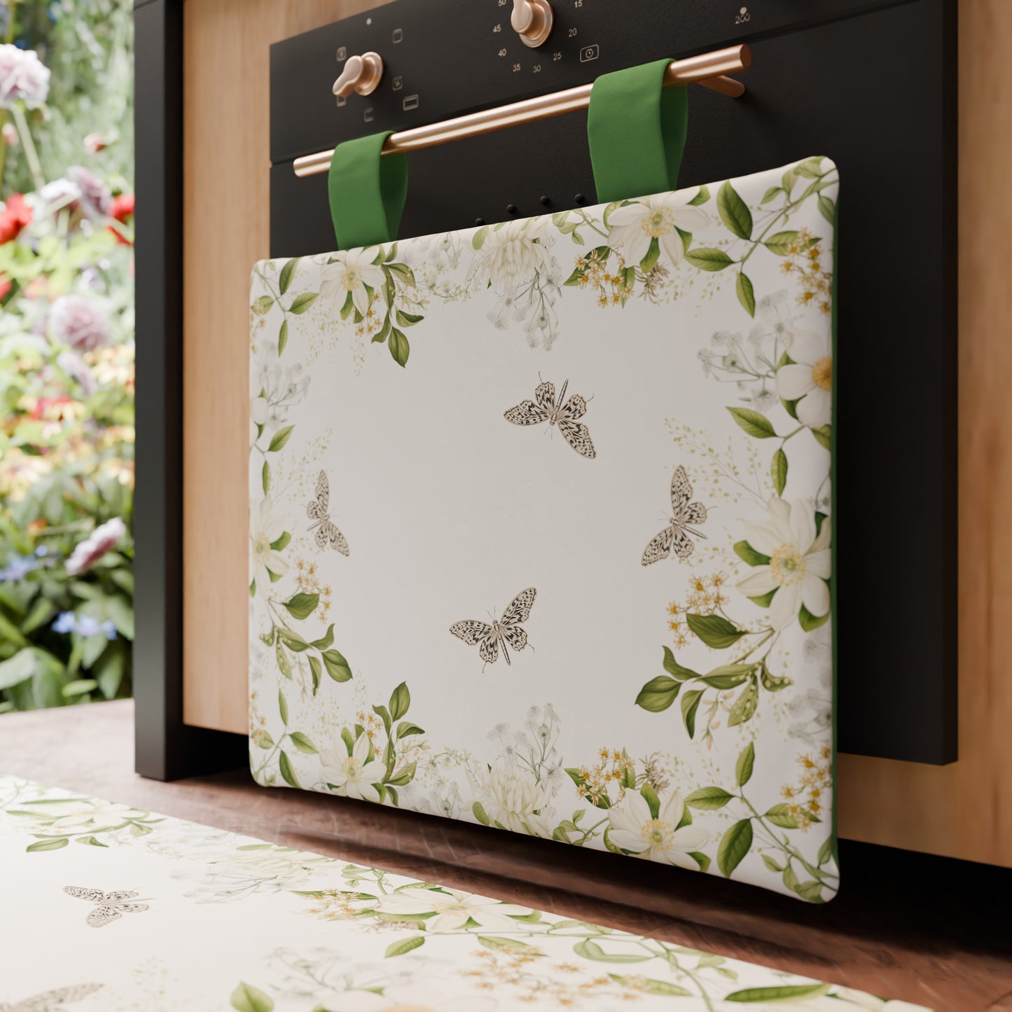Housse de Four pour Cuisine en Impression Digitale Floral 1pc 45x55cm