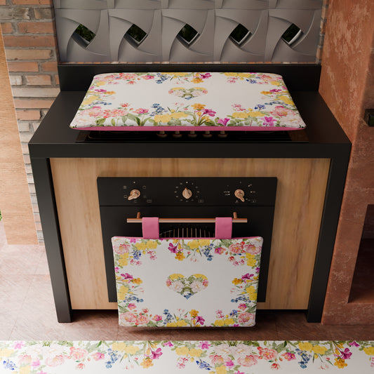 Copriforno per Cucina in Stampa Digitale Floreale 30 1pz 45x55cm