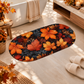 Tappeto Bagno Stampa Digitale Forma Ovale Autunno 01