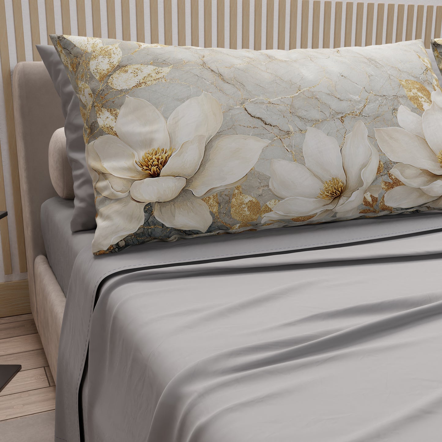 Lenzuola in Cotone, Completo Letto con Federe in Stampa Digitale Floreale F32
