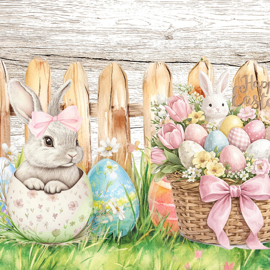 Tapis de Cuisine Pâques Antidérapant Passatoia Pâques Cuisine lavable Tutu Bunny
