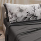 Draps en Coton, Parure de Lit avec Taies d'Oreiller en Impression Digitale Florale F38