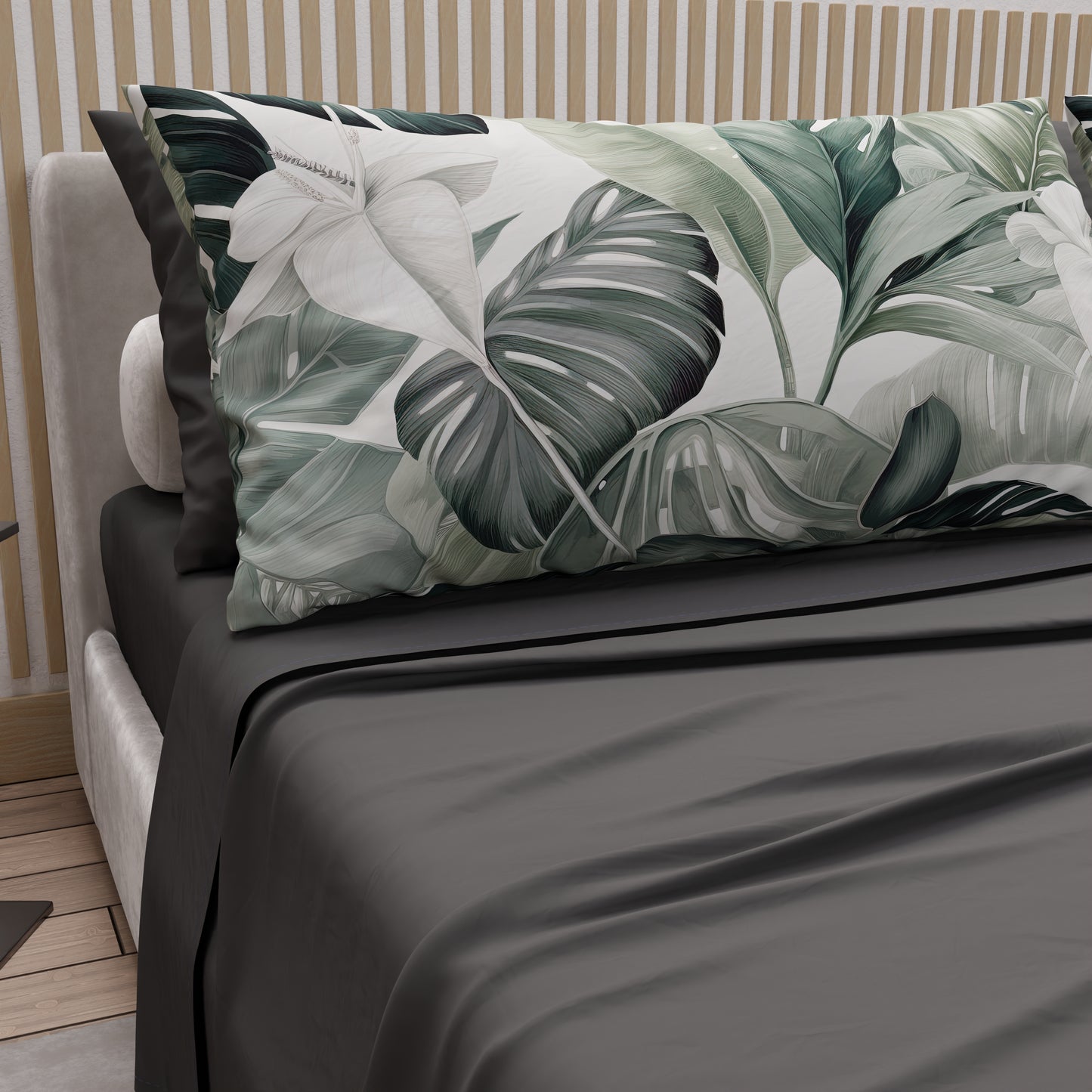 Lenzuola in Cotone, Completo Letto con Federe in Stampa Digitale Floreale F4