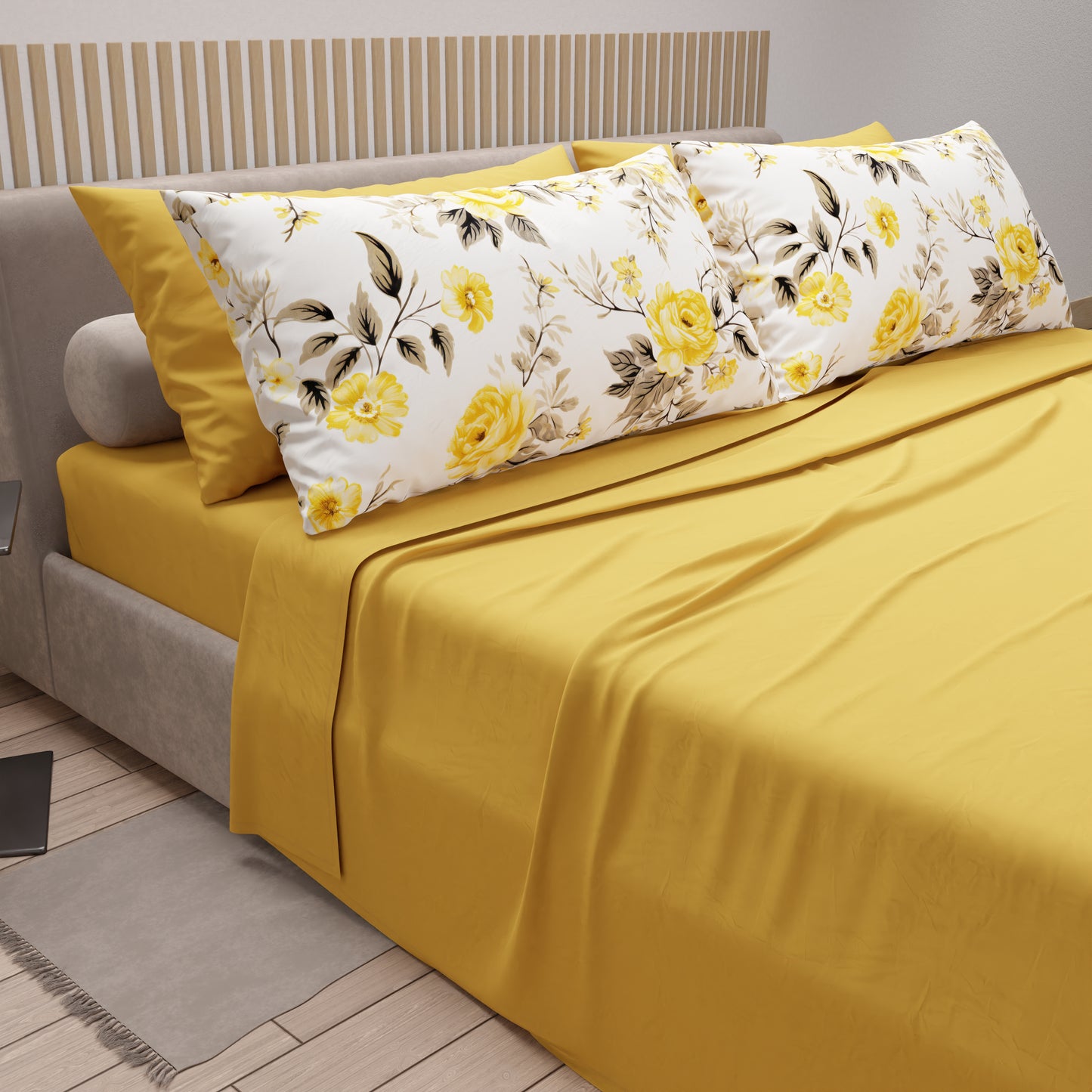 Lenzuola in Cotone, Completo Letto con Federe in Stampa Digitale Monaco