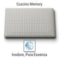 Cuscino Memory Aromaterapia, Cuscino per la Cervicale, Cuscino Inodore Bianco