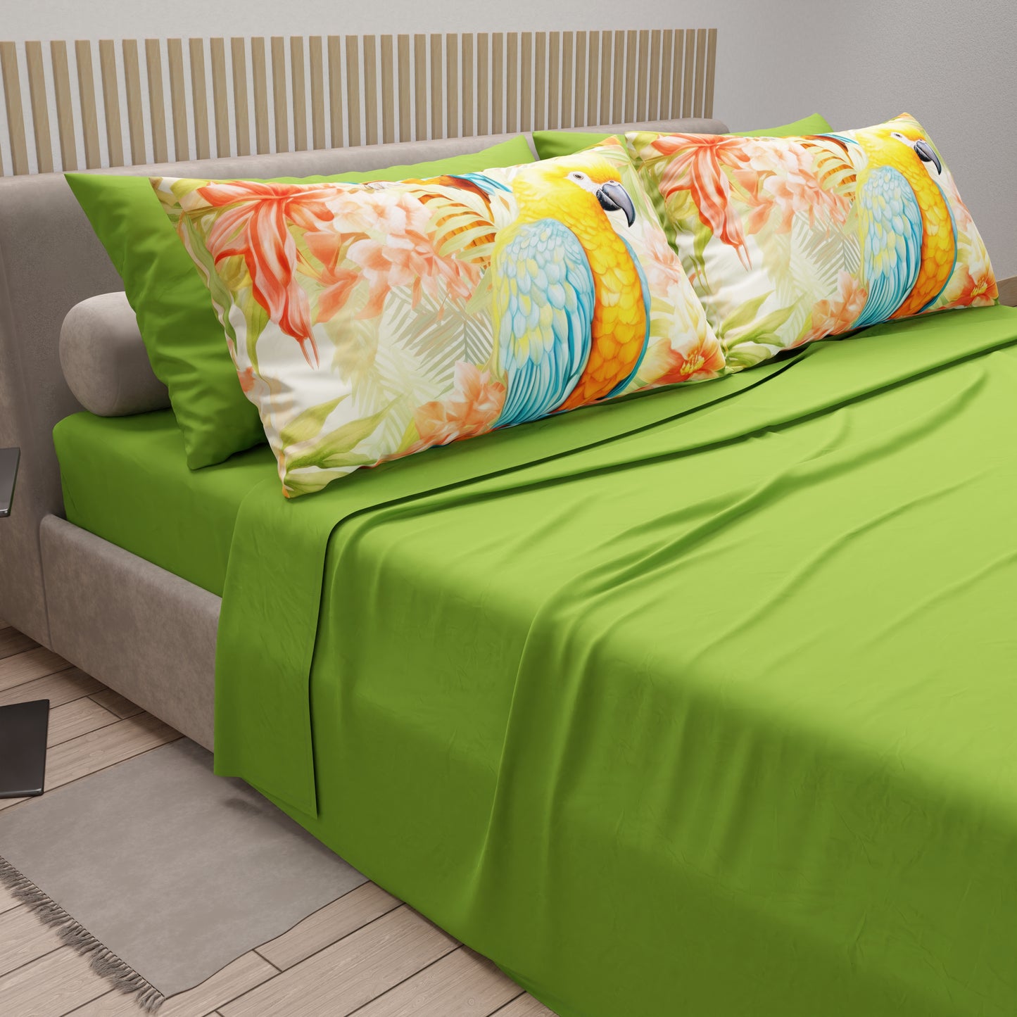 Lenzuola in Cotone, Completo Letto con Federe in Stampa Digitale Rio