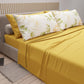 Draps en Coton, Parure de Lit avec Taies d'Oreiller en Impression Numérique Wedding Flower