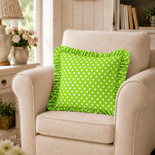 Cuscino Arredo con Rouches Pois 05