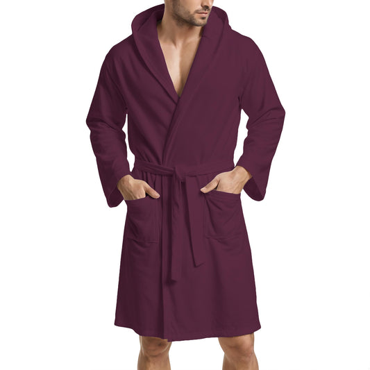 Accappatoio Microfibra Uomo e Donna Prugna