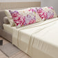 Lenzuola in Cotone, Completo Letto con Federe in Stampa Digitale Ortensia