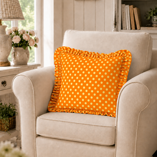 Cuscino Arredo con Rouches Pois 06