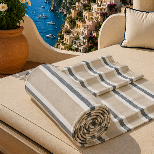 Telo Mare Microfibra, Asciugamano Mare, Telo per Lettino Mille Righe 31