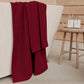 Asciugamani Bagno in Spugna Tinta Unita Bordeaux