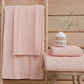 Asciugamani Bagno in Spugna Tinta Unita Rosa
