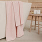 Asciugamani Bagno in Spugna Tinta Unita Rosa
