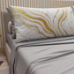 Lenzuola in Cotone, Completo Letto con Federe in Stampa Digitale Marmo Bianco