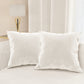 Cuscini Arredo Velluto 2 Pezzi Bianco Latte Divano Made in Italy | PETTI