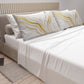 Lenzuola in Cotone, Completo Letto con Federe in Stampa Digitale Marmo Bianco