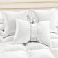 Coussins décoratifs en velours 2 pcs, coussins de canapé blanc
