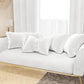 Coussins décoratifs en velours 2 pcs, coussins de canapé blanc