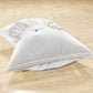 Cuscino Arredo Fiocco in Velluto 40x50 cm, Cuscino divano Bianco