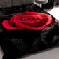 Trapuntino Copriletto Primaverile Autunnale in Stampa Digitale Black Roses