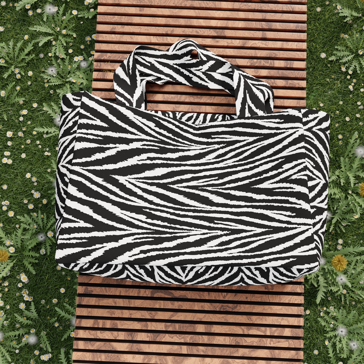 Borsa Mare Donna, Borsa Spiaggia, Borsa Mare in Microfibra, Zebra