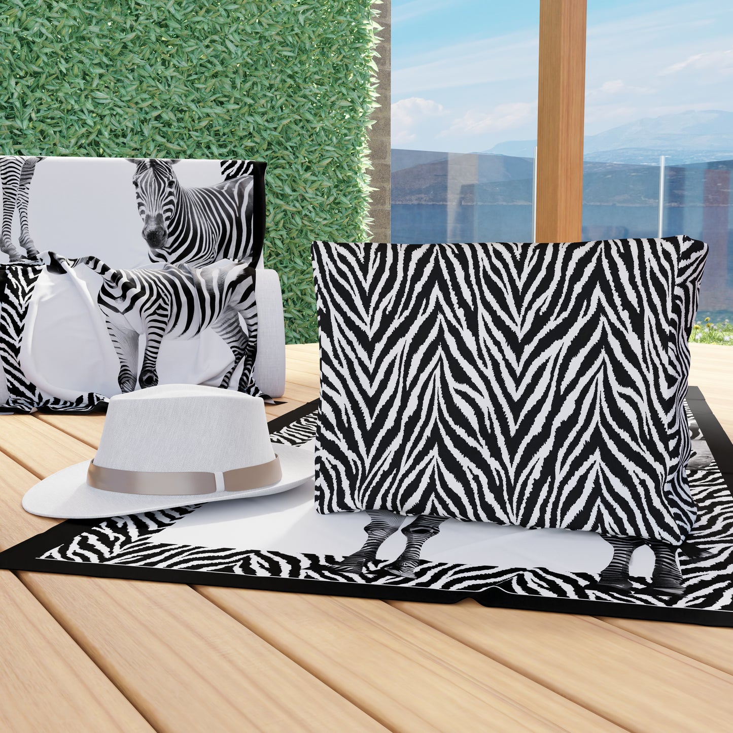 Borsa Mare Donna, Borsa Spiaggia, Borsa Mare in Microfibra, Zebra