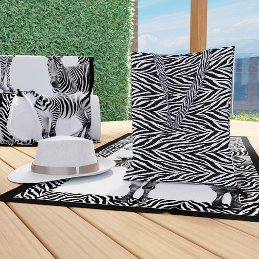 Borsa Shopper Donna, Borsa Spesa Riutilizzabile, Borsa Tote, Zebra