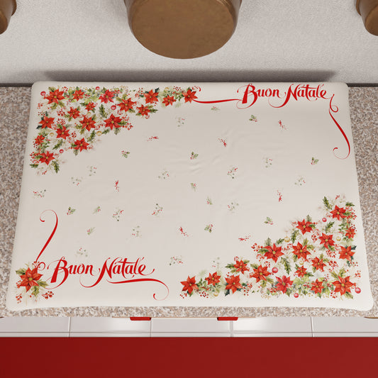 Housse de Plaque de Cuisson de Noël pour Cuisine en Impression Numérique Joyeux Noël