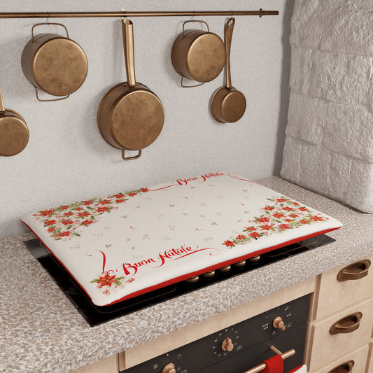 Housse de Plaque de Cuisson de Noël pour Cuisine en Impression Numérique Joyeux Noël