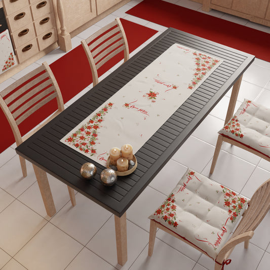 Chemins de Table de Noël, Chemin de Table de Noël, Nappe Chemin de Table de Noël, Chemin de Table Cuisine Joyeux Noël