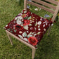 Coussins pour chaises housses de chaise 6 pièces Floral-07 Bordeaux