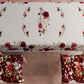 Coussins pour chaises housses de chaise 6 pièces Floral-07 Bordeaux