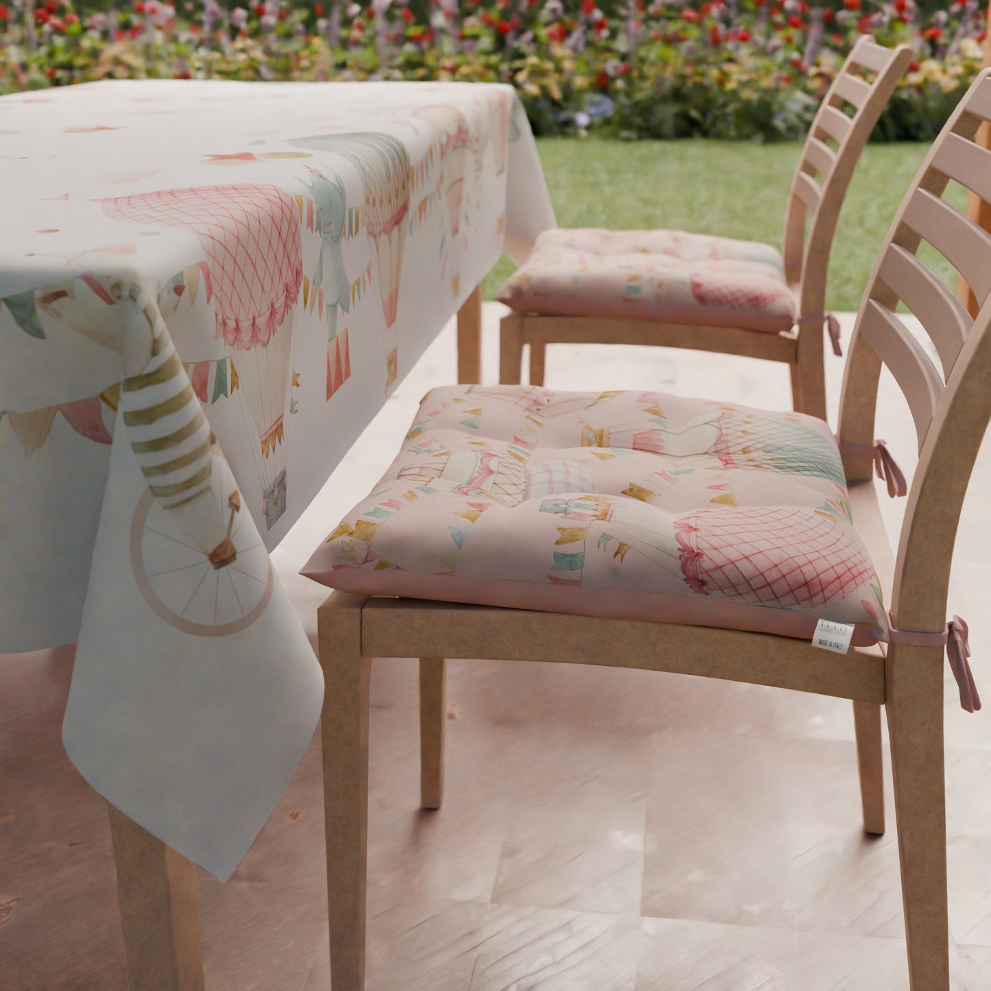 Coussins pour Chaises Housses de Chaise 6 Pièces Éléphants de Fête Rose