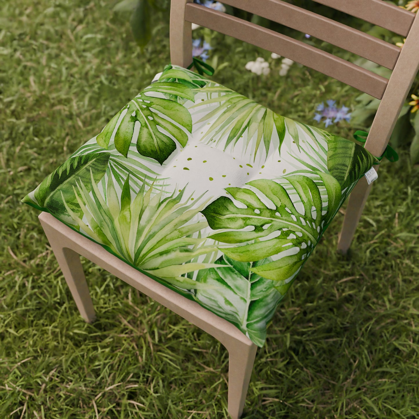 Cuscini per Sedie Cucina 6 Pezzi Foglia Tropicale Stampa Digitale Made in Italy | PETTI