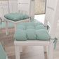 Cuscini per Sedie Coprisedia Shabby Chic Tinta Unita Verde Acqua