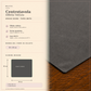 Centrotavola effetto velluto Grigio Scuro, 90 × 90 cm — scheda misure e contenuto