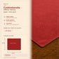 Centrotavola effetto velluto Rosso, 90 × 90 cm — scheda misure e contenuto