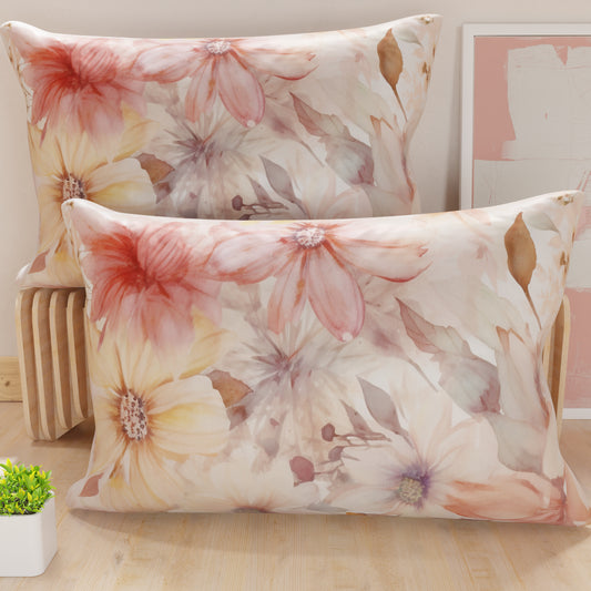 Taies d'oreiller en impression numérique, floral F1