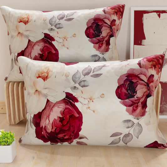 Taies de coussin en impression numérique, florale 04-171