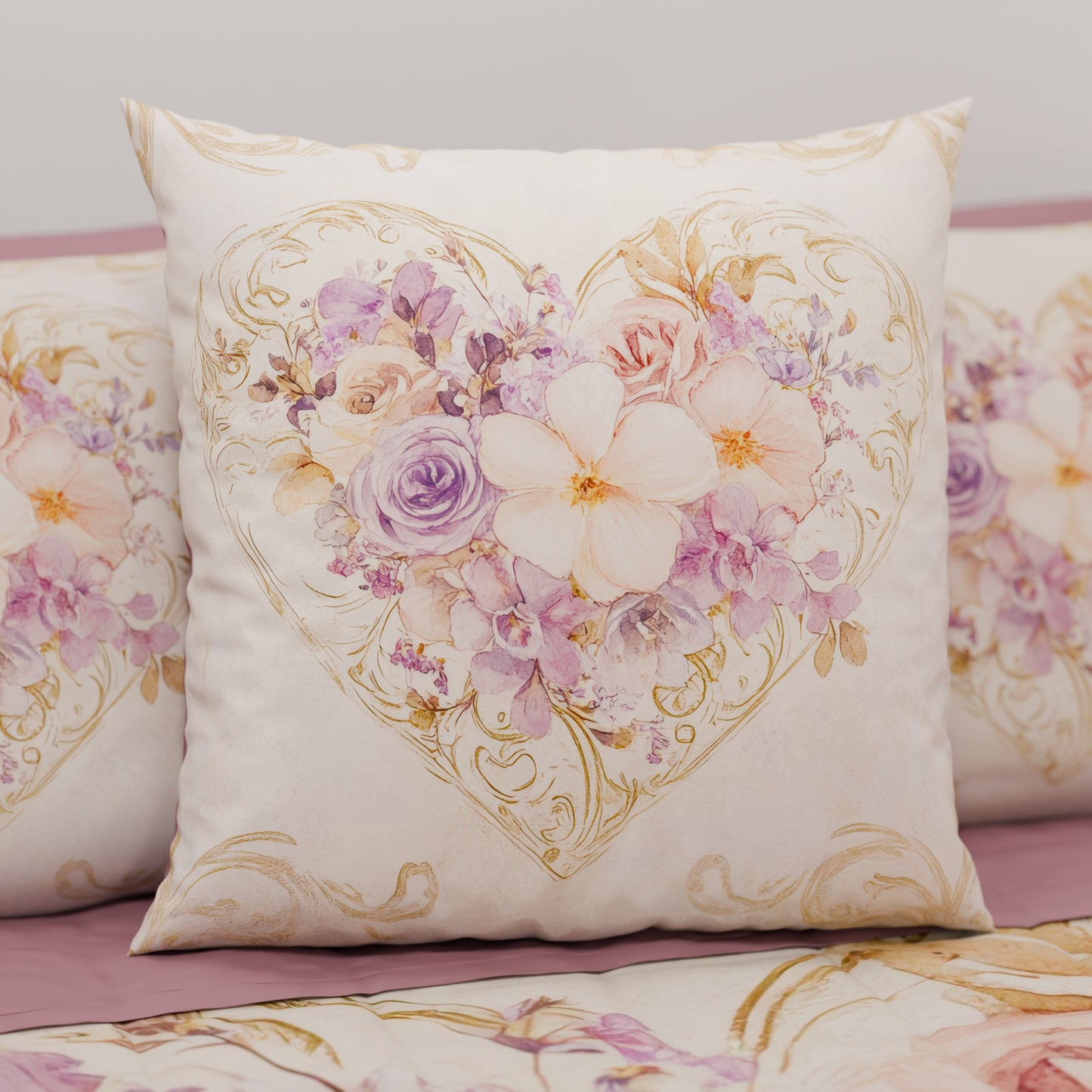 Cuscini, Copricuscini Divano, Cuscini Arredo in Stampa Digitale Shabby 320