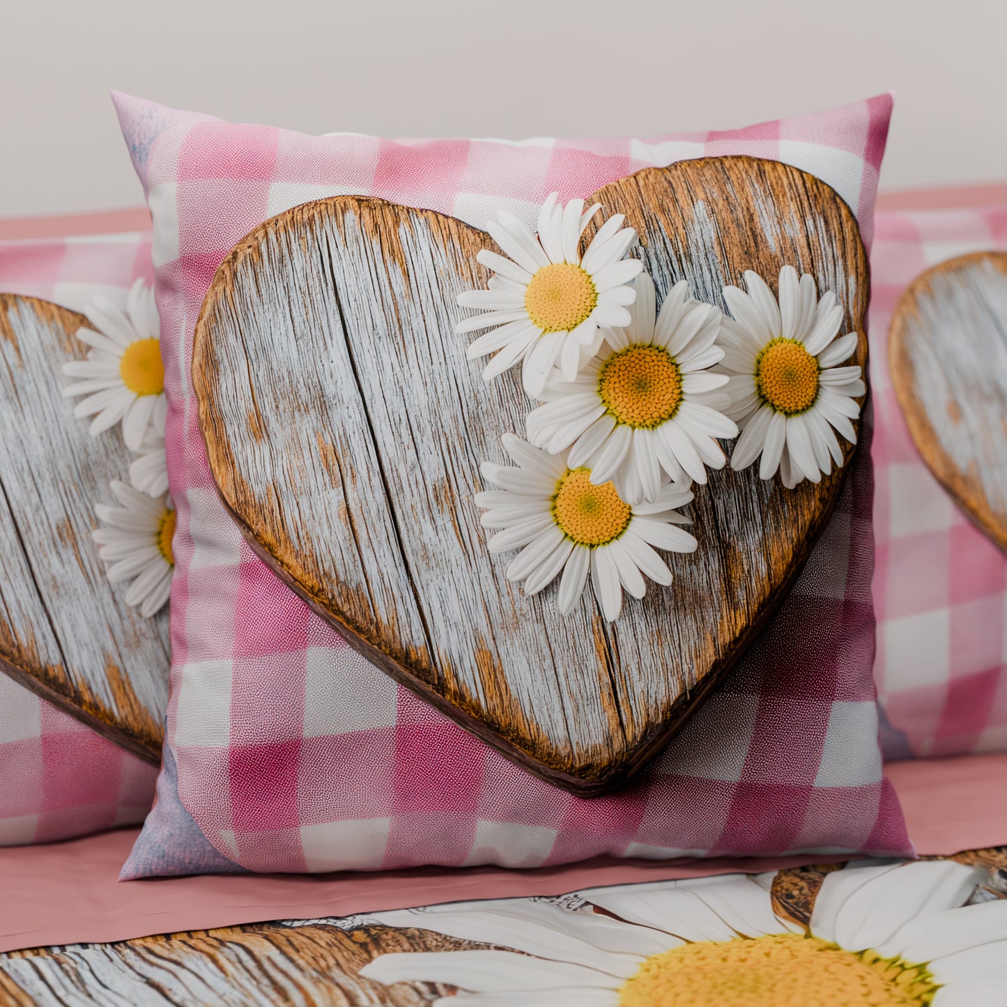 Coussins, Housses de coussin pour canapé, Coussins décoratifs en impression numérique Shabby 329