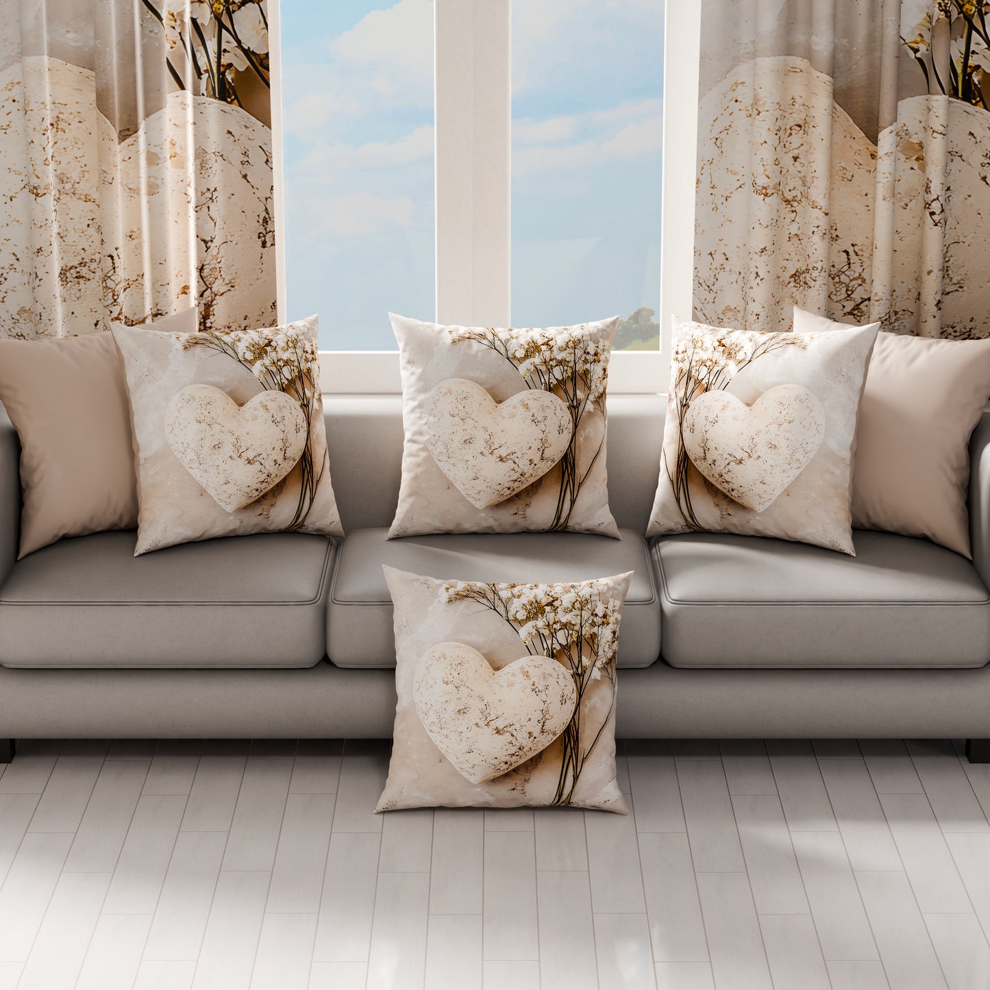 Cuscini, Copricuscini Divano, Cuscini Arredo in Stampa Digitale Shabby 339